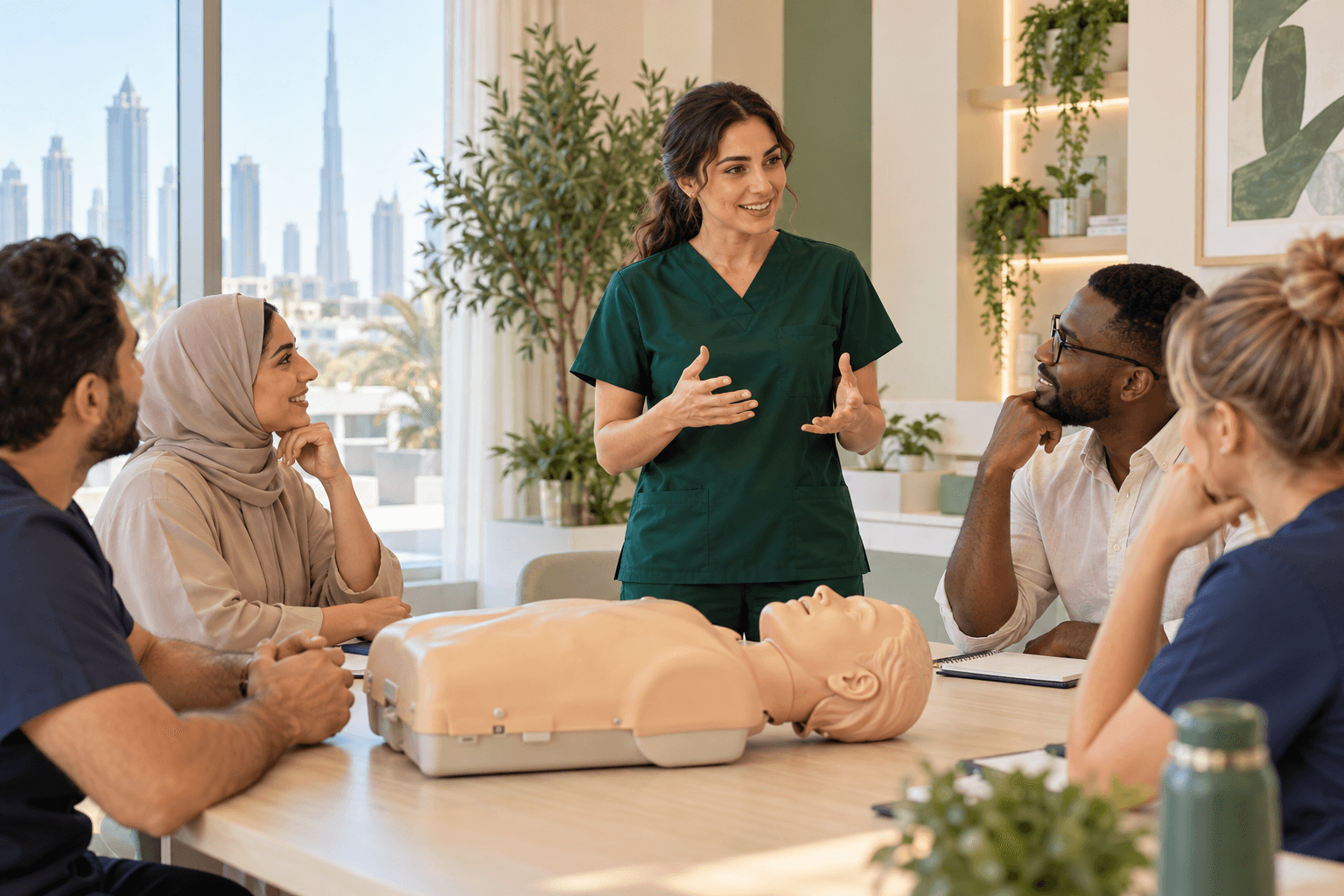 Illustrative healthcare training workshop
